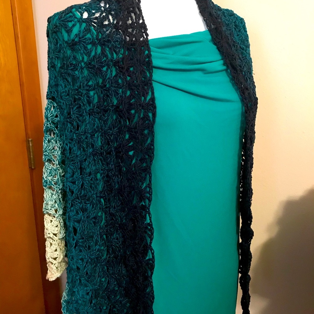 Green shawl